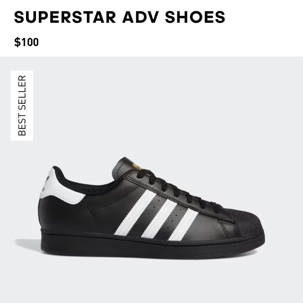 Adidas superstar never worn! Men’s size 7, women’s size 8.5/9